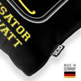 VOID Flux Compensator Cushion Cover Polyester Waterproof Outdoor Indoor Game Gamer Future Back Time Travel Colour: Black, Cushion Size: 40 x 40 cm