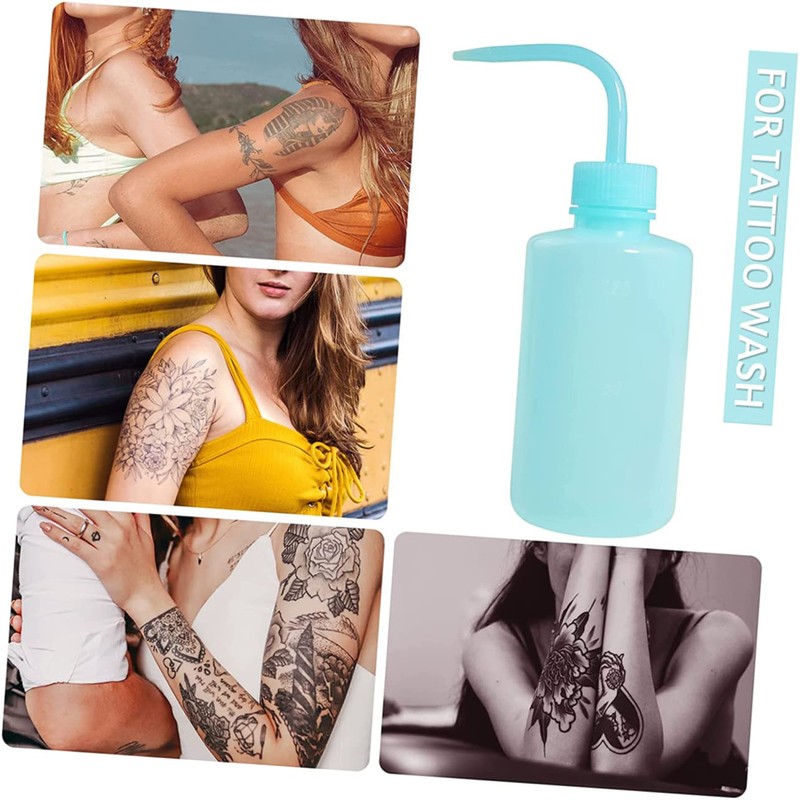MERRYHAPY 4pcs Squeeze Bottle Curved Nozzle for Eyelash Extensions Salad