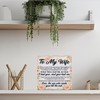 Wife Gifts Romantic to My Wife Quote Wooden Sign Valentines