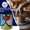 Talavera Utensil Holder - Hand Painted Ceramic Spoon Crock -