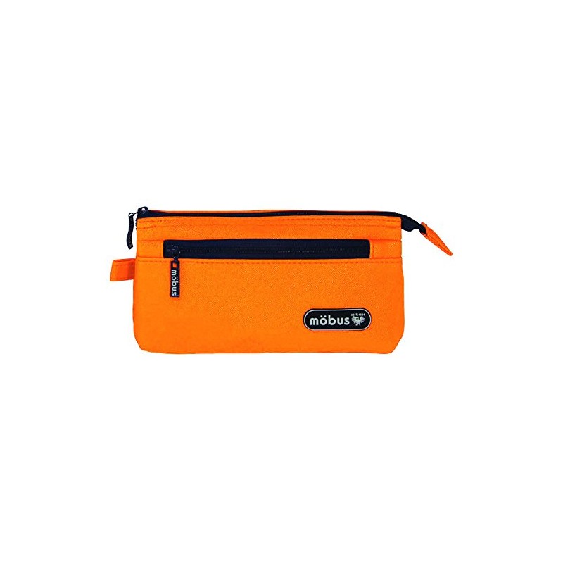 Gulfstream MOG-4P-02 Mobus Pencil Case, 4 Pockets, Orange