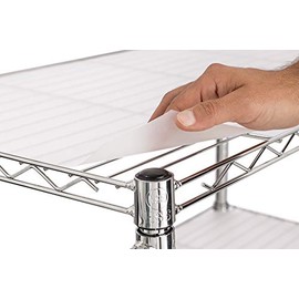 Home Storage Space HSS Shelf Liners for 24" X 36" Wire Shelf, Opaque Plastic, 4-Pack