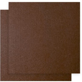 12" x 12" Felt Fabric Sheets for Crafts, Squares Felt Fabric Sheets, 1mm Thick, Felt Paper for Sewing Patchwork Material, Non-Woven Felt Fabric for DIY Sewing Craft, 2pcs (Brown)