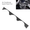 Car Air Conditioning Knob Panel Frame Trim Carbon Pattern Smooth