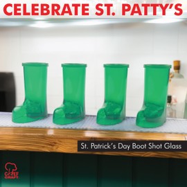Chef Craft Corporation St. Patrick's Day Mini Boot Shot Glass