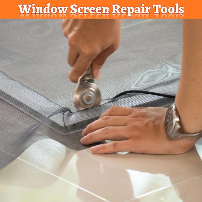 Screen Repair Tool,Window Roller,Spline Installer,6 in 1 Window Installation Tool,Screen
