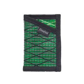 Flowfold RS MINIMALIST CARD HOLDER WALLET Green Sailcloth Travel Card Sleeve, Green Sailcloth