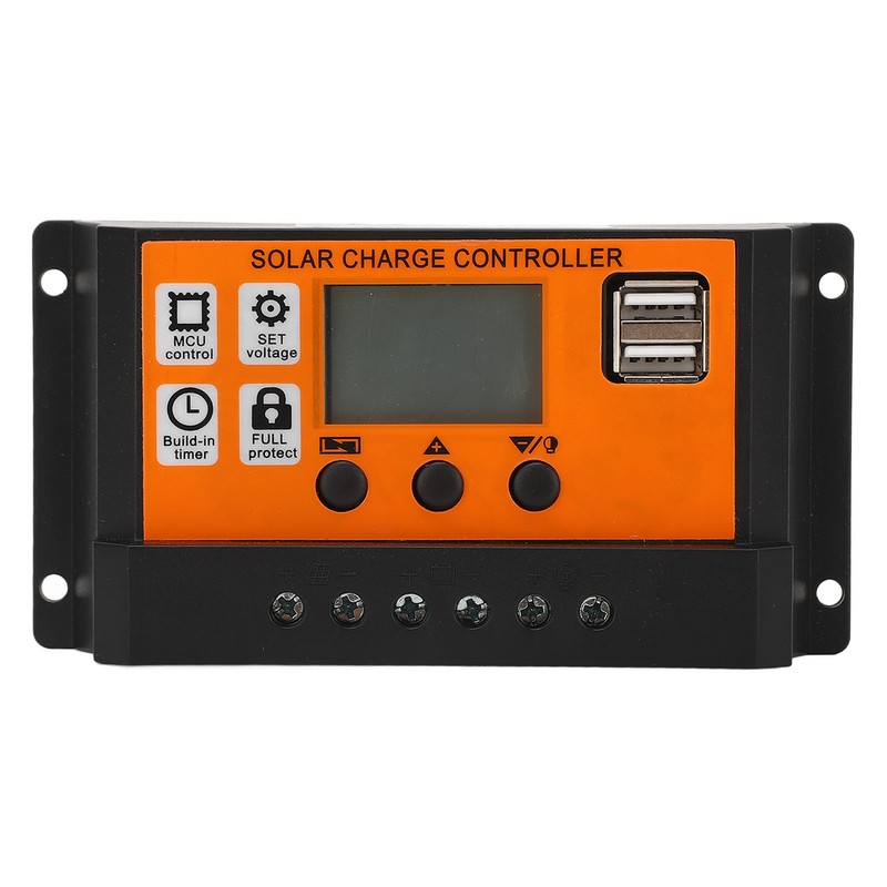 Solar Charge Controller LCD Display 3 Stage Management Solar Panel