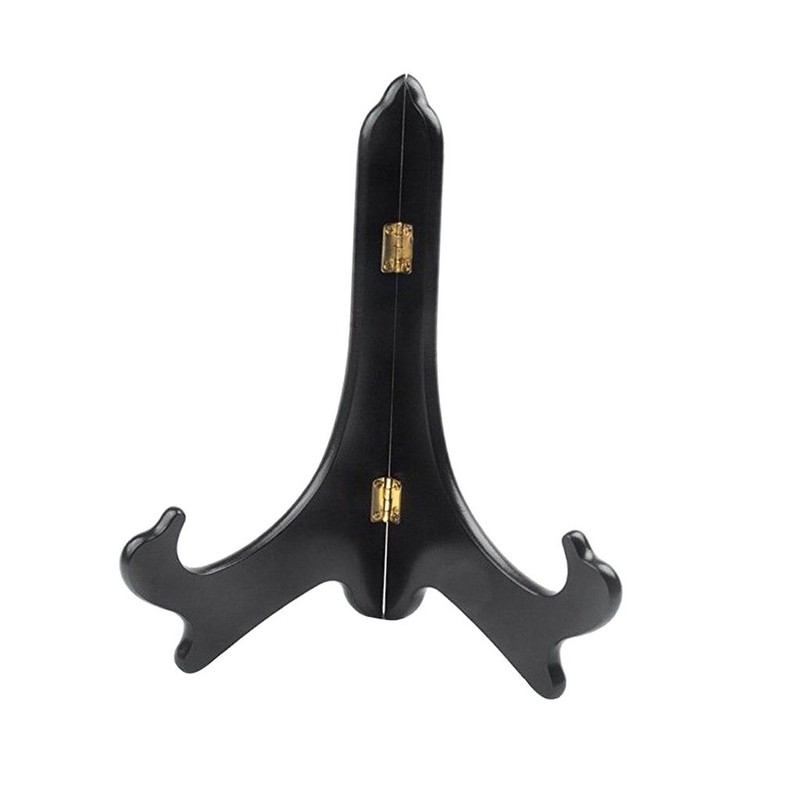 Unknown Wooden display for folding Easel Stands Bowl Plate Holder