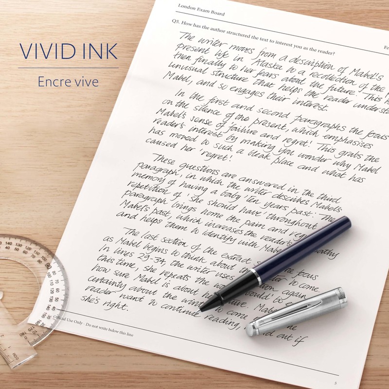 Waterman Rollerball Pen Refill, Fine Tip with Black Ink, 1