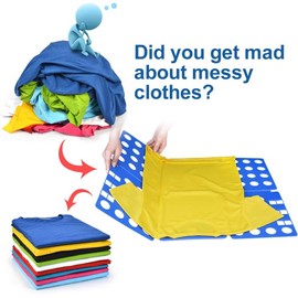 BoxLegend Folding Board for Clothes T-Shirt Folding Board Children and Adults Folding Board Laundry Folding Board Clothes Blue