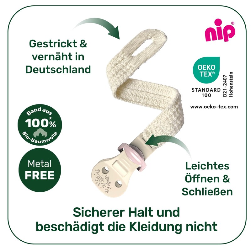 nip Cherry Green Dummy Set, Limited Edition, 0-6 Months, Sustainable: