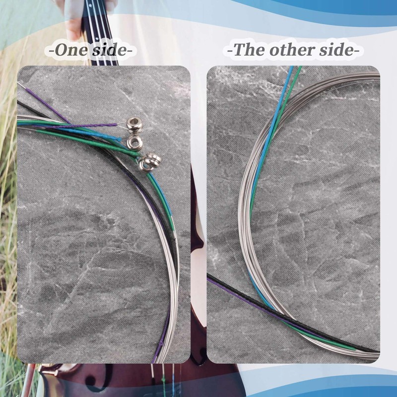 Dovhmoh 4pcs/set Violin Strings E-A-D-G Steel + Nickel Wire Musical