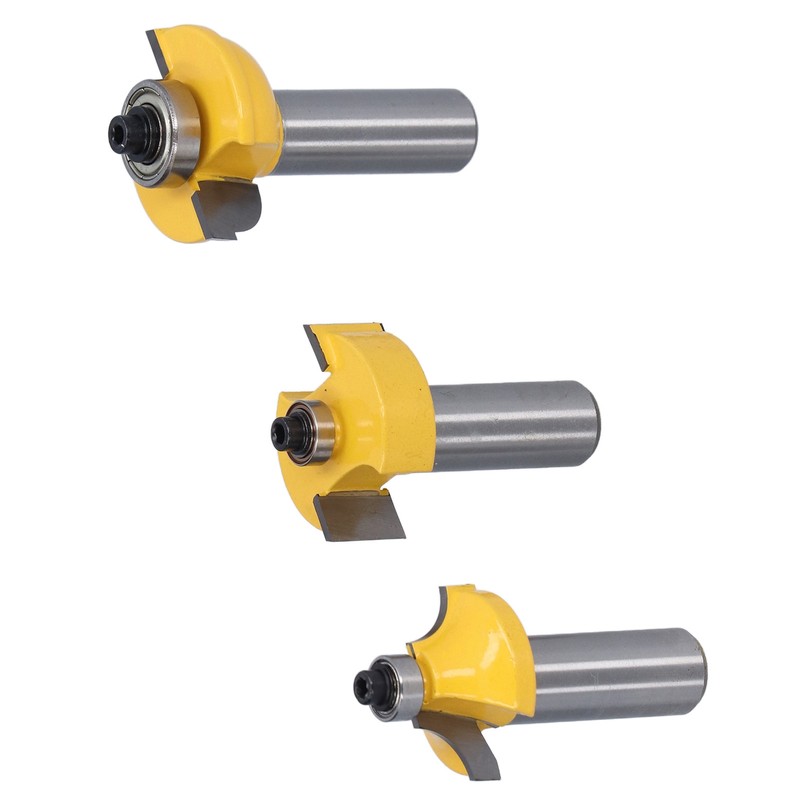 3Pcs Shaker Door Router Bit Set Premium Blade Durable Rustproof