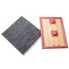 vhbw Car Filter Set of 2 Replacement for Knecht LX3525