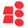 5Pcs Silicone Trivet Mat Square Round Honeycomb Hot Pad Non