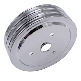 3 Groove Crank Pulley Crankshaft Triple for Small Block Chevy SBC 262 265 267 283 302 305 307 327 350 400 Short Water Pumps