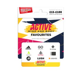 One4all Active Favourites £30 - UK Redemption - Delivered by post