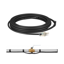 DEWENWILS 12FT Heat Tape for Water Pipes, 120V Heat Tape for Pipes at -40°F, Pipe Heat Tape with Thermostat, Pipe Heat Tape, CSA/ETL Listed