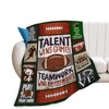 Football Blanket Rugby Throw Blanket Sport Football Competition Plush Soft