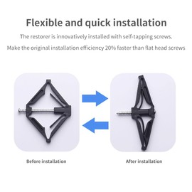 Wall Mounted Switch Box Repair, 10-Piece Wall Mounting Switch Box Repair Tool, Repair Electric Cassette, Repair Box 86, Repair of Switch Boxes, 69 mm to 78 mm, Electrician Accessories