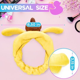 LIBERHAUS Yellow Bear Ears Headband – Cheerful Chipmunk Ears for Costume Party – Universal Size, Dog Kawaii Headband for Spa