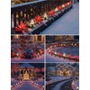 Konictom 19.5FT Red and White C9 Christmas Pathway Lights, Outdoor