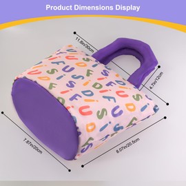 Homele Cute Lunch Bag, Insulated Lunch Box for Women Men Adults, Reusable Lunchbox Cooler Leakproof Aesthetic Small Lunch Tote Bag for Office Work Travel Picnic (Pink Letters)