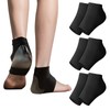 VEGCOO 3 Pairs Gel Heel Protectors Socks
