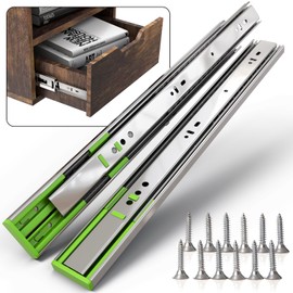 5 Pairs | 12" Heavy Duty Soft Close Cabinet Drawer Slides | 150 lbs Load Capacity | Mount Drawer Runner | Garage Kitchen Living Room Tool Box | Self Closing Glide Rails Parts