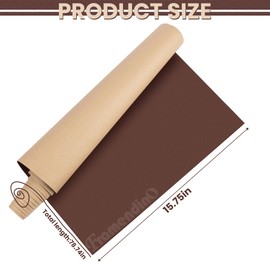 Framendino, 15 X 78 Inch Self-Adhesive Leather Repair Patch for Couch Furniture Sofas Car Seats (Brown)