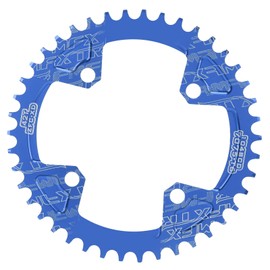 104BCD Crankset Chainring 42T Aluminum Alloy Positive and Negative MTB Bicycle Chainring Bike Accessories(Blue)