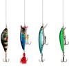 PATIKIL 100 Pack 0.2"/0.43" Fly Fishing Snaps Stainless Steel Quick