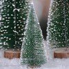 Pack of 10 Mini Artificial Christmas Trees, 3 Sizes, Miniature