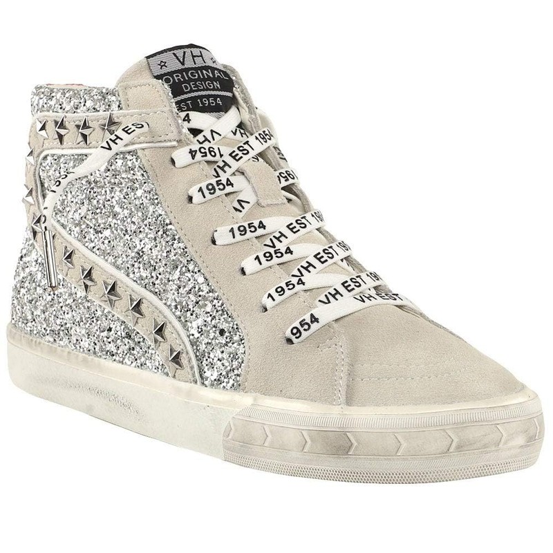 VINTAGE HAVANA Women's Ray Silver Glitter Multi 6 M