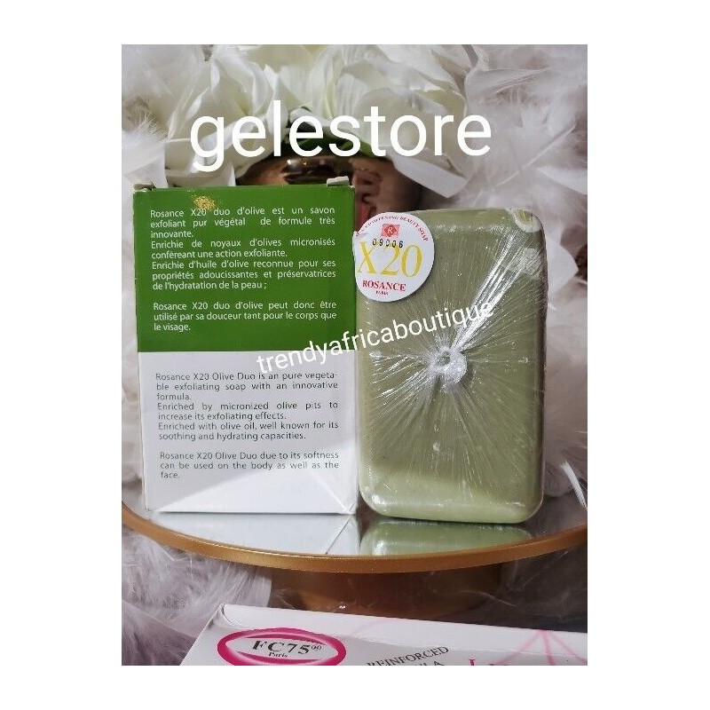 Rosance FC75 Rosance X20 Duo Olive Exfoliating Beauty Soap. Face