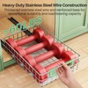 Pull out Cabinet Organizer, Stainless Steel 2-Pack Slide out Drawer