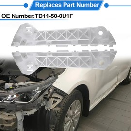 Gorniloxam Front Bumper Side Support, Left and Right Side, Replacement for Mazda CX-9 2007-2015, Bumper Bracket Retainer Spacer No.TD11-50-0U1F, TD11-50-0T1F, 1 pair (Left and Right)
