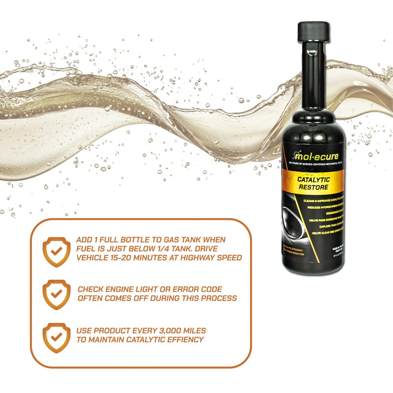 Molecure CR12 Catalytic Restore Emission Treatment – Catalytic Converter Cleaner