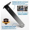 LEOPO 12 inch 8 Pack Floating Shelf Bracket, 1/5” Thick