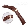 Quick Release Genuine Leather Watch Strap 20 mm Brown Replacement