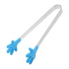 Angoily Stainless Steel Kitchen Tongs, Silicone Hand Shape Serving Tongs,