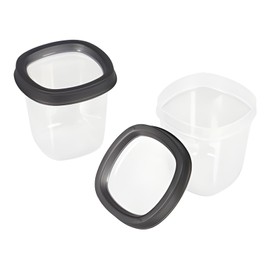 Freezer Jars 16 oz – 2 Pack | BPA-Free Plastic Storage Containers with Lids | Leakproof, Stackable, Dishwasher & Freezer Safe | Perfect for Soups, Leftovers, Smoothies, Meal Prep