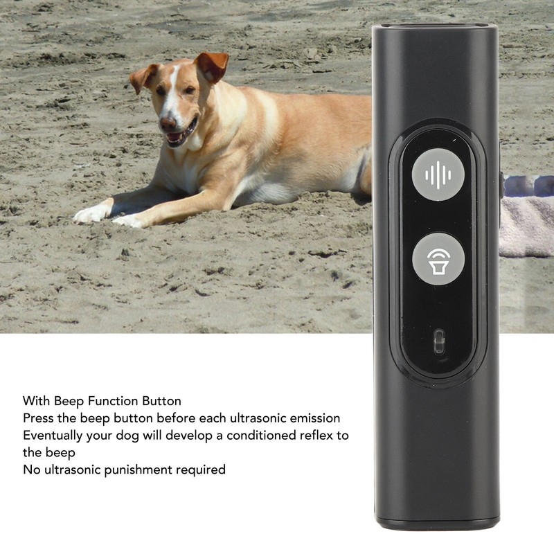 Dog Barking Deterrent Ultrasonic Rechargeable 2 Frequency Handheld Bark Control