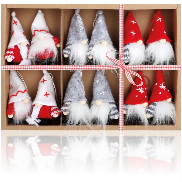 com-four® 18 x Premium Santa Claus Pendants for the Christmas