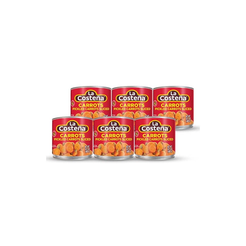 La Costeña Sliced Pickled Carrots, 14.1 Oz (Pack of 12)