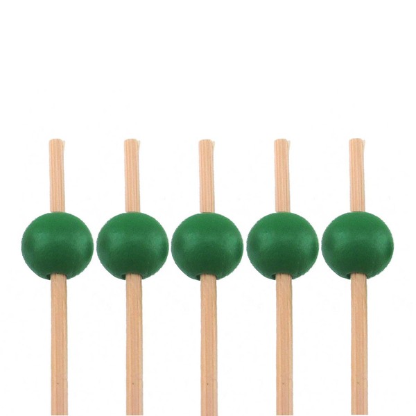 BambooMN Decorative Ball End Cocktail Fruit Sandwich Picks Skewers for
