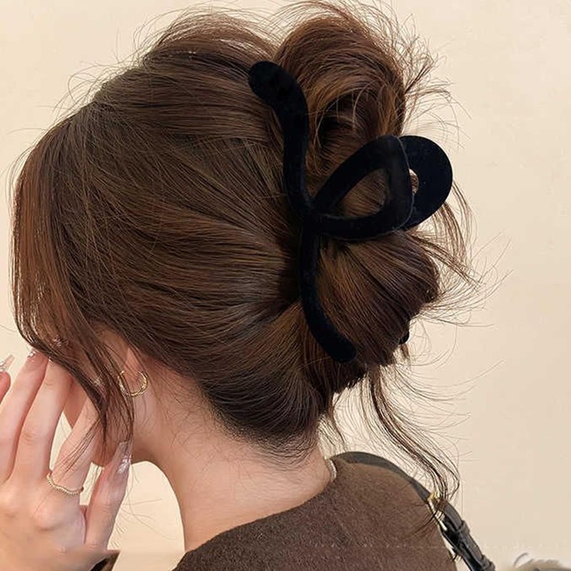 Briskyjp Hair Clip, Large 5.1 inches (13 cm), Tightly Curled,