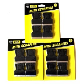 Tool Solutions 12 POCKET RAZOR BLADE SCRAPERS WITH BLADES KNIFE INSPECTION STICKER DECAL GASKET