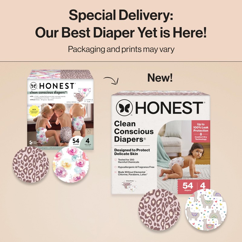 The Honest Company Clean Conscious Diapers for Delicate Skin |